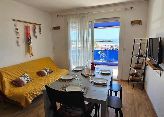 Palmier Bleu Front De Appartement